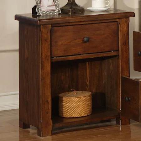 Nightstand with One Drawer